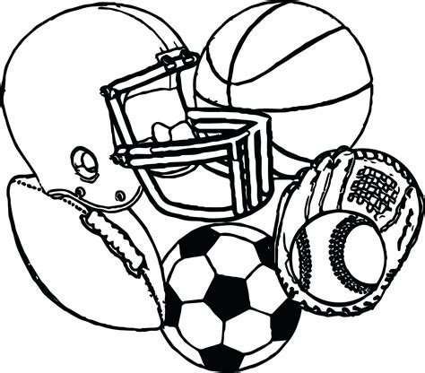 Sports Coloring Pages Free Printable